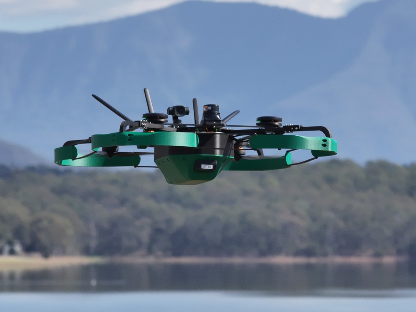RTA-11 airframe close in the hover